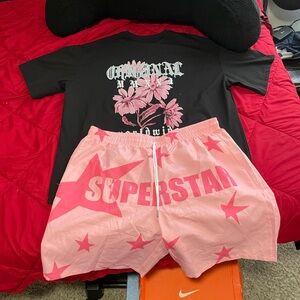 Black and Pink Graphic Kids Shirt